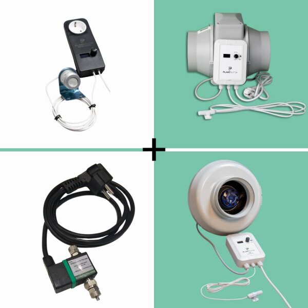 CO2 Bundle – Geregelte CO2 Düngung für dein Growzelt + CO2 Ventil
